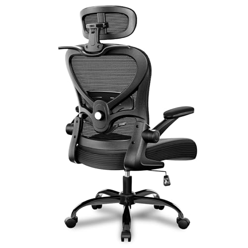 Ergonomic Office Chair, Mesh Home Office Desk Chairs with 3D Headrest