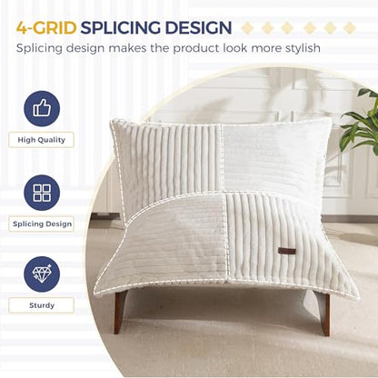 Adjustable Living Room Chair, 3-Position Bean Bag Chair with Frame