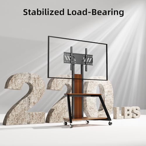 BESHI Heavy Duty Mobile TV Stand with Wheels for 32-85 Inch TVs