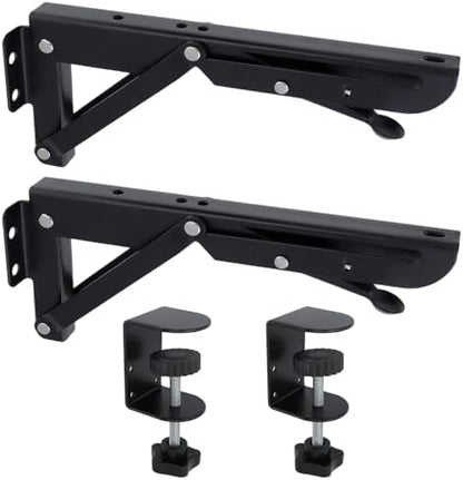 KUMGROT Keyboard Tray Under Desk Support Bracket, Clamp On Desk Extender