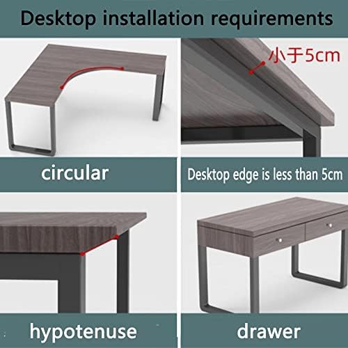 Ergonomic Keyboard Drawer Shelf, Clamp-On Table Keyboard Tray, Collapsible White/Black Desk Extender, Foldable Wrist Rest Armrest Platform (White 52 * 25cm/21 * 10inch)