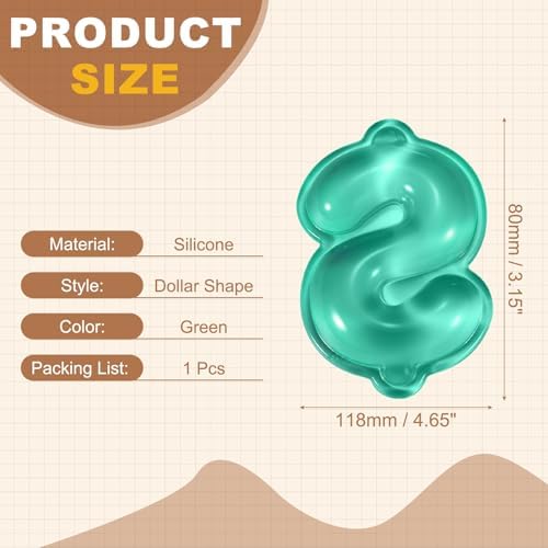 PATIKIL Gel Wrist Rest, Wrist Support for Mouse Dollar Shape Ergonomic Mouse Pad Soft Silicone Support Comfortable Cushion for Computer Gaming Office Home, Green