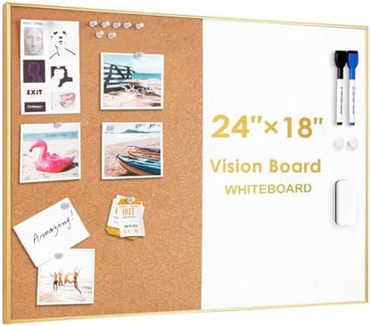 ARCOBIS Cork Board White Board Combo