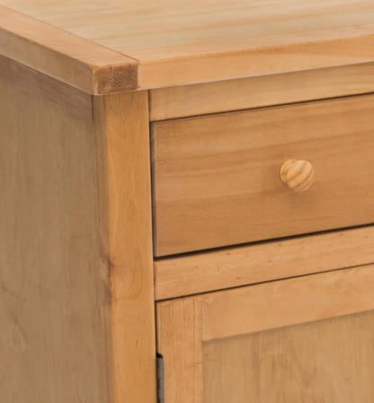 Solid Wood Long Sideboard Measuring 47" x 16" x 32" - MS405 (Natural/Waxed)