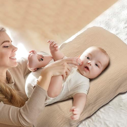 Baby Lounger Newborn 0-24 Months, Home and Travel Infant Cushion-Coffee