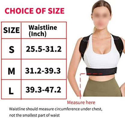 Invisible Back Posture Corrector Back Brace Extended Support Belt Adjustable Back Spine Lumbar Posture Correction(M code) (D,M code)