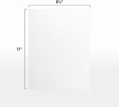 LUXPaper 8.5" x 11" Cardstock | Letter Size | Crystal Metallic | 105lb. Cover (192lb. Text) | 50 Qty