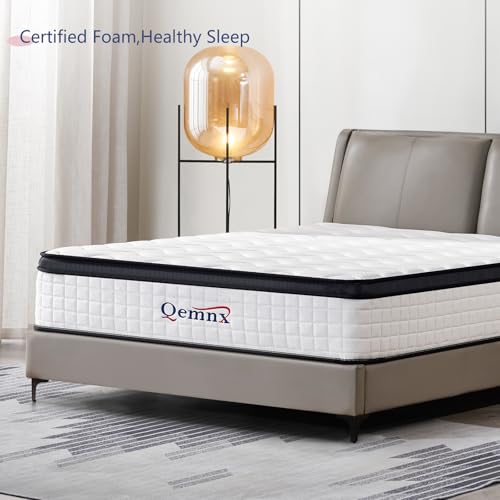 12 Inch Queen New Hybrid Mattress, Memory Foam, Medium Firm