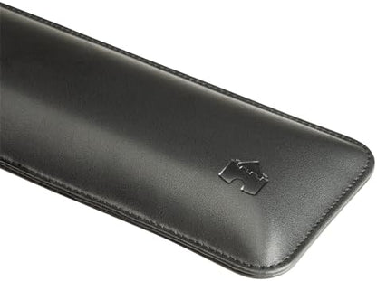 Bailey Tenkeyless by Castle - TKL Short Wrist Rest for Keyboards with around 87 Keys - Leather Ergonomic Computer Extra Firm Wrist Support - Typists, Gaming, & Heavy Office Use (Nightfall, Tenkeyless)