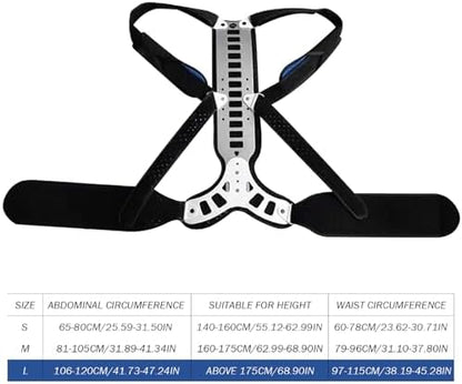 Back Brace Corrector, Adjustable Hunchback Corrector, Breathable Back Straightener, Pain Relief Improve Thoracic Kyphosis Spine for Men Women, L