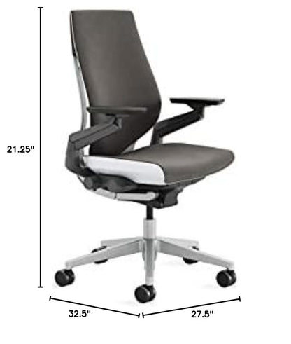 Steelcase Gesture Office Chair, Carpet Floors, Graphite Gray