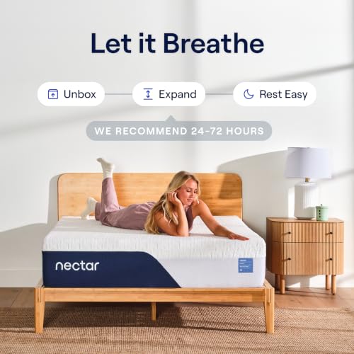 Nectar Premier 13” Memory Foam Mattress, King- Medium Firm, 1-Year Trial