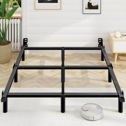 Queen Bed Frame, 7 Inch Heavy Duty Metal Base for Box Spring, 9 Legs