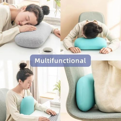 Desk Nap Pillow Portable Comfortable Head Support for Office Travel Car (Dark Grey)