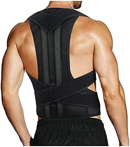 Back Corrector for Men and Women, Anti-kyphosis, Double Adjustable Shoulder Straps Breathable Mesh Panel to Stress