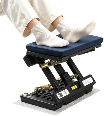 Foot Rest Under Desk, 4-Angle Adjustable, Massage & 1.18" Thin Fleece pad