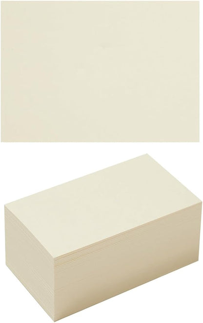 50 Sheets Blank Cardstock Paper 250 GSM Thick Heavy Cards Stock for DIY Art Projects, Card Making, Postcards, Greeting Cards, Birthday Party, Wedding Invitations (Cream, 4x6 inches)