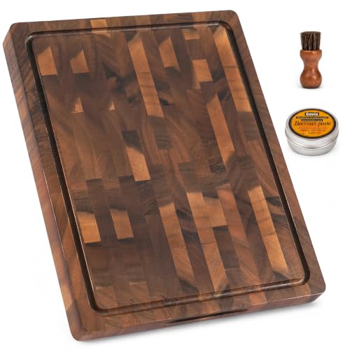 Walnut Cutting Boards for Kitchen Solid Wood End Grain 17"×13"×1"