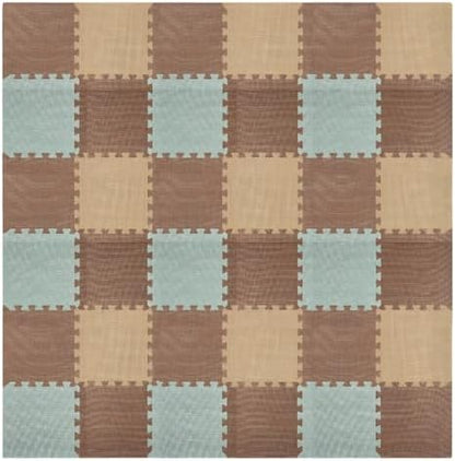 We Sell Mats Interlocking Foam Floor Tiles - 3/8" Thick Sage Mix 36-Pack