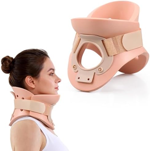 3 1/4 In Rigid Neck Brace Cervical Collar with Neck Support Foam Lightweight Soft Brace, Adjustable Cervical Traction Collar Relieves Neck Pain and Decompression for Men and Women (Neck height 3 1/4 Inch, X-Large)