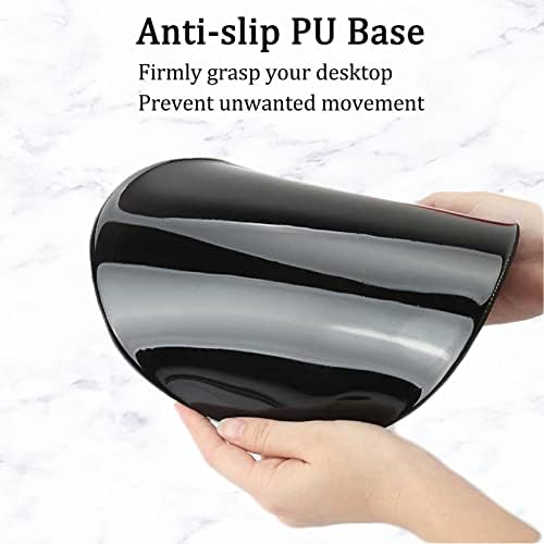 Ergonomic Wrist Support Mouse Pad - Comfortable Computer Mouse Pad with Non-Slip PU Base for Home Office Working Gaming (Pretty Dog)