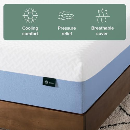 8 Inch Full Cooling Essential Memory Foam Mattress, Medium Feel