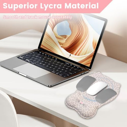 Ergonomic Mouse Pad with Wrist Rest,Cute Memory Foam Mousepad Wrist Cushion