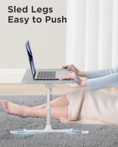 Non-Slip Leather Lap Desk Laptop Bed Tray Table, Laptop Stand for Bed
