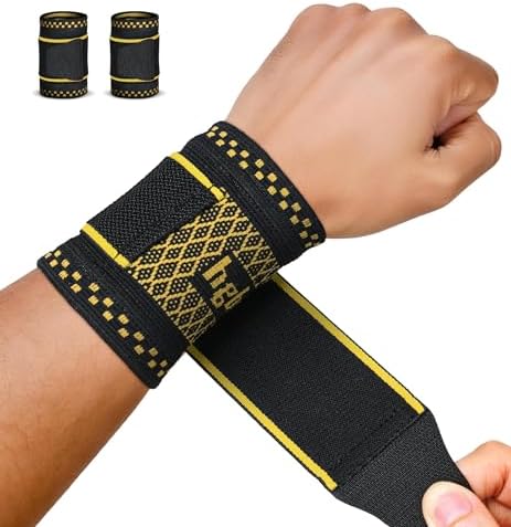 Copper Infused Compression Wrist Support Brace with Adjustable Wrap, Large
