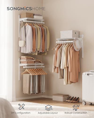 Closet System, Closet Insert Organizer, 3-6 ft Closet Shelves
