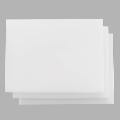 CMI Commercial Grade Cutting Board for Kitchens,Cutting Board Set,Thick White Plastic Chopping Board,20 x 15 x 1 Inch, White-Color 3 of Pack Set,Professional for Restaurants,NSF Certified