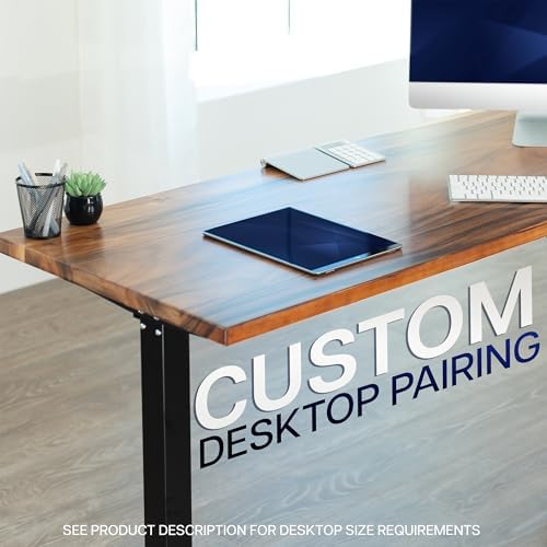 VIVO White Electric Corner 3 Leg Standing Desk Frame, DESK-E375W