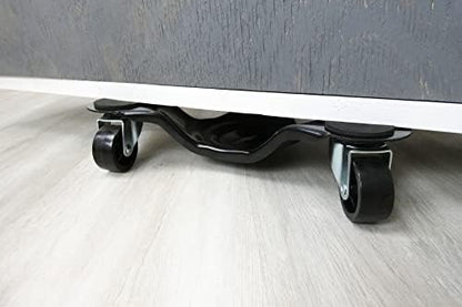 Shepherd Hardware Move-It 9442 12-Inch Steel Tri-Dolly, 300-lb Load Capacity, 12 Inch, Black (Pack of 2)