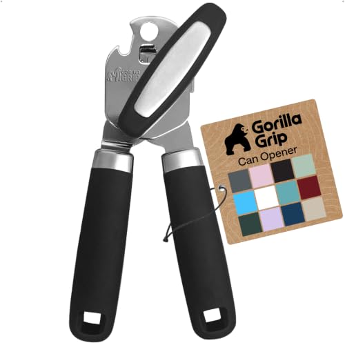 Upgraded Model Stainless Steel Manual Can Opener, Black
