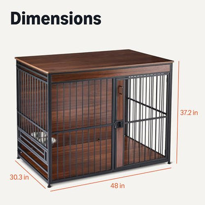Furniture Style Dog Crate, 48 Inches