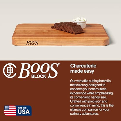 John Boos Chop-N-Slice Series Rectangular Wooden Maple Cutting Board