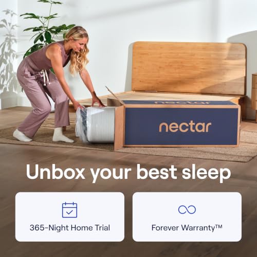 Nectar Premier 13” Memory Foam Mattress, King- Medium Firm, 1-Year Trial