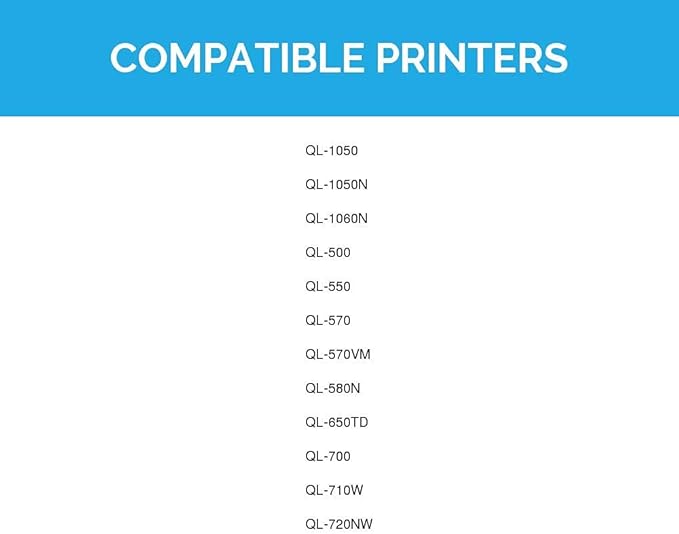 LD Products Compatible Address Label Replacement for Brother DK-1201 1.1 in x 3.5 in (400 Labels, 6-Pack) for use in P-Touch QL Label Makers: 1050, 1050N, 1060N, 500, 550, 570, 570VM, 580N, and 650TD