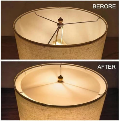 Lampshade Diffuser, 13.5" Diameter Round Diffuser Lamp Shade for Drum Style Lampshades Pendants Softening Light, DIY Light Fits 14-16" Openings, Frosted White Acrylic