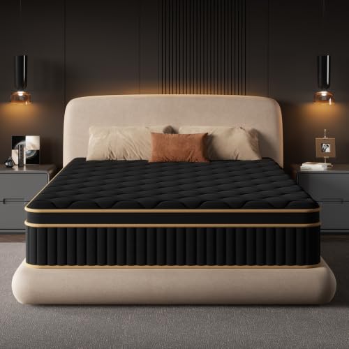 King 12 Inch Hybrid Mattress in a Box with Medium Firm Support