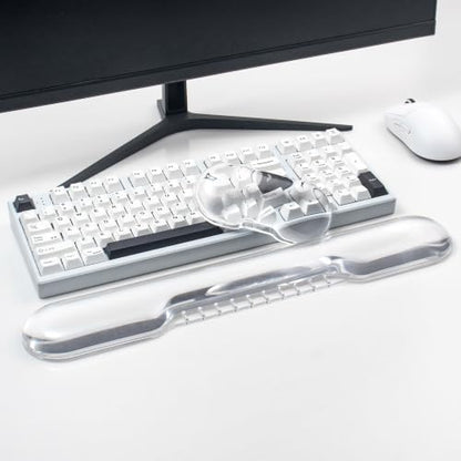 Gel Wrist Rest for Keyboard and Mouse, White Wrist Rest Set