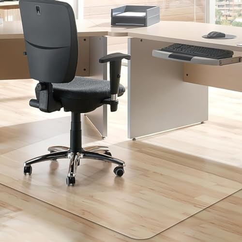 Chair Mat for Office & Kitchen Durable Plastic Floor Protector for Hardwood & Tile Floors 1mm Thick (60x100cm to 190x240cm)