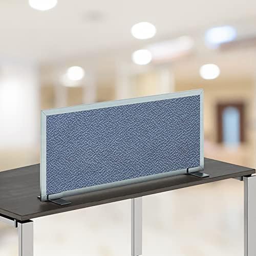 OBEX Acoustical Free Standing Privacy Screen, Cubicle Accessories Desk Privacy Panel, Desk Dividers for Office, Office Furniture Partitions Portable Sound Proof Dividers, 18" x 48", Twilight
