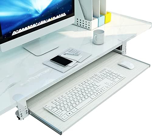 Corner Cabinet Pull Out Organizer Soft Close Swing Organizer Lazy Slide Kitchen Organizers and Storage with Close Heavy Duty Adjustable Shelf,Ergonomic Retractable Under-Desk Keyboard Drawer