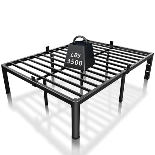 14 Inch Full Bed Frame with Rounded Corner & 4 Mattress Baffles