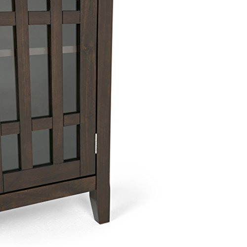 Bedford 32" Wide Solid Wood Cabinet in Brunette Brown