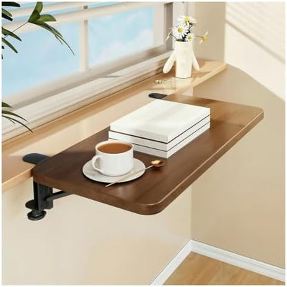Desk Extender w/Wood-Grain Finish, Window Sill Extension Board
