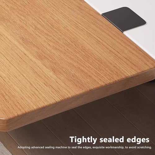 Wood Foldable Desk Extender Tray,Large Size Clamp-on Keyboard Tray,Table Mount Shelf Armrest Support for Home Office Dorm Floating Table(50x20cm(20x8inch), Wood B)
