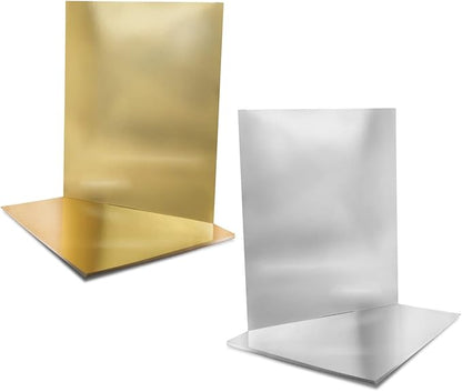 Hygloss Metallic Cardstock Sheets – 200 Shiny Gold & Silver Sheets, 8.5” x 11” - Sturdy 10 pt. – Metallic Foil Board Paper for Crafts, Scrapbooking, Posters & Decorations