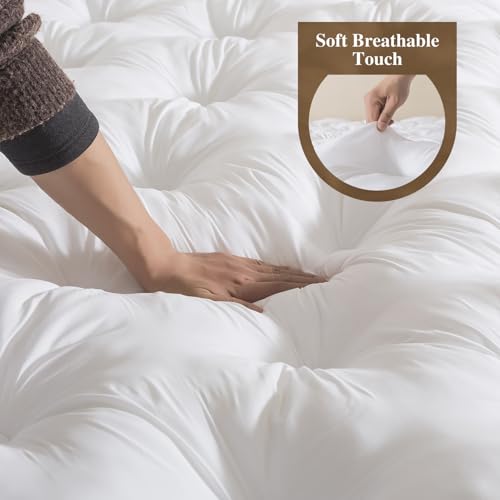 5 Inch Memory Foam Mattress Topper (Queen, 60x80),Deep Pocket